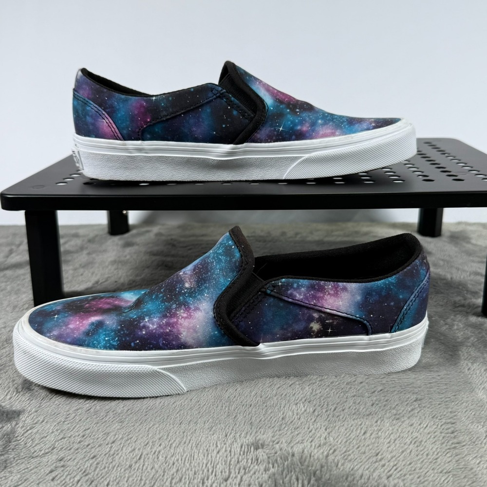 Vans Women's Asher 508731 Blue Casual Slip on Shoes Sneakers Size 7 - Picture 5 of 13
